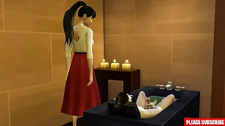 Asian step-mom Helping stepson Masturbate In The Bath &vert;&vert; step-mom Catches Her step-son Masturbating